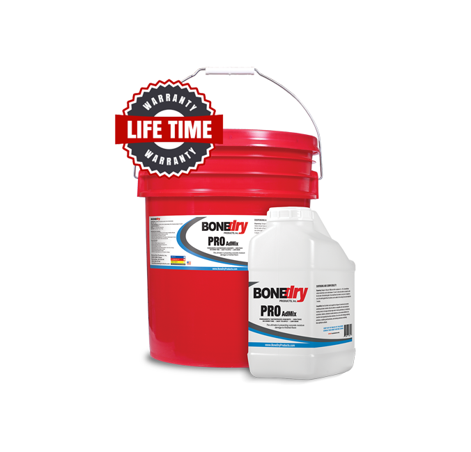 Bone Dry Pro Admix: Concrete Waterproofing Additive